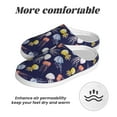 thumbnail image 6 of Fotbe Colorful Jellyfish Pattern Women's Fuzzy Curly Fur Memory Foam Loafer Slippers Indoor Outdoor Slippers Winter Home Shoes-44/45, 6 of 7