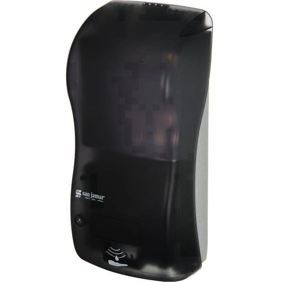 San Jamar Hybrid Soap Dispenser 900mL, Wall Mount Manual Dispenser, Black SH900TBKGR