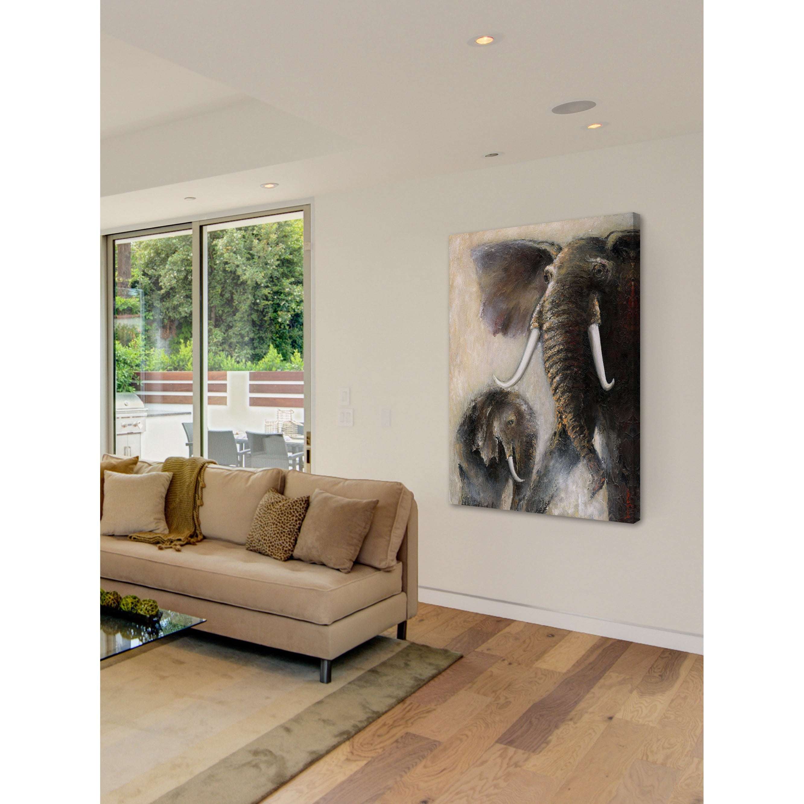 Marmont Hill "In Her Protection" by Bergerac Painting Print on Wrapped Canvas