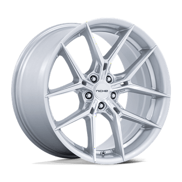 20x9.5 Niche NC279 Prodigy 5 Silver With Machined Face Wheel 5x120 (22mm)