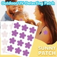 thumbnail image 4 of UV Detection Stickers 20pcs/sheet UV Detecting Sunscreen Stickers Sunburn GX Q2E8, 4 of 9