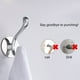 thumbnail image 3 of Ganchos para toallas Injueey acero inoxidable minimalistas impermeables, 3 of 6