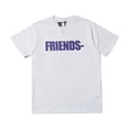 thumbnail image 1 of Camiseta de hombre Big V Print Cotton Hip-Hop Summer Tee para adolescentes, Fashinable, White (Purple Letters), S-White (Purple Letters)-S oso de fresa Electrónica, 1 of 5