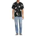 thumbnail image 4 of No Boundaries Men's and Big Men's Printed Shirt with Short Sleeves, 4 of 5