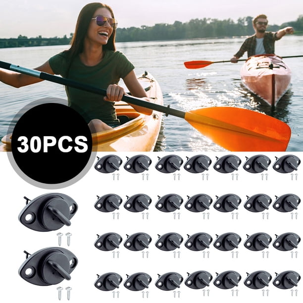 FLhrweasw Tapón Drenaje Ovalado para Barco Marino Acero Inoxidable Tapones Sellado para Tornillo Balsa para Kayak