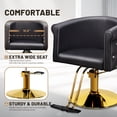 thumbnail image 4 of UBesGoo Barber Chair Salon Styling Chair Black Gold Hydraulic Pump, Black & Gold, 4 of 8