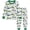 4# Green, variant on FEDPOP Toddler Boys Pajamas Bamboo Viscose Kids Long Sleeve Snug fit Soccer Printed Pjs 2pcs Set 3T
