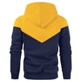 thumbnail image 4 of Gamivast Hoodie Sweatshirts for Men Color Block Long Sleeve Pullover with Pockets Workout Running Outdoor Sports Yellow XL, 4 of 5