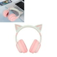 thumbnail image 3 of Cat Ear Headphones with Micphone, LED Light Up Foldable Over Ear Headsets, Stereo Sound Gaming Headphone for PC Laptop Smartphone Tablet, 3 of 8