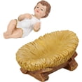 thumbnail image 4 of Jiibva Jesus Baby Figure Mini Manger Nativity Figurine Baptism Party Favors Christmas Favors Figurine Party Artwork Statue, 4 of 7
