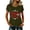 Army Green, variant on 250th Anniversary Usa Shirt T Shirts For Women Fashion Graphic Tees 4Th Of July Crew Neck American Flag Button Short Sleeve Independence Summer T Shirt, Pink M