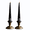 2Pcs, variant on Witch Hat Taper Candles, 7.9" Halloween Witch Hat Candles, Black Taper Flickering Candles, Halloween Decoration for Dinner Party Holiday Decor(1Pcs)