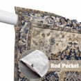 thumbnail image 4 of Swag Valance Curtains for Windows, Vintage Boho Light Filtering Kitchen Curtains with Rod Pocket, Rustic Southwestern Geometric Ethnic Window Treatment Valances for Living Room, 36x63 - 2 PCS, 4 of 9