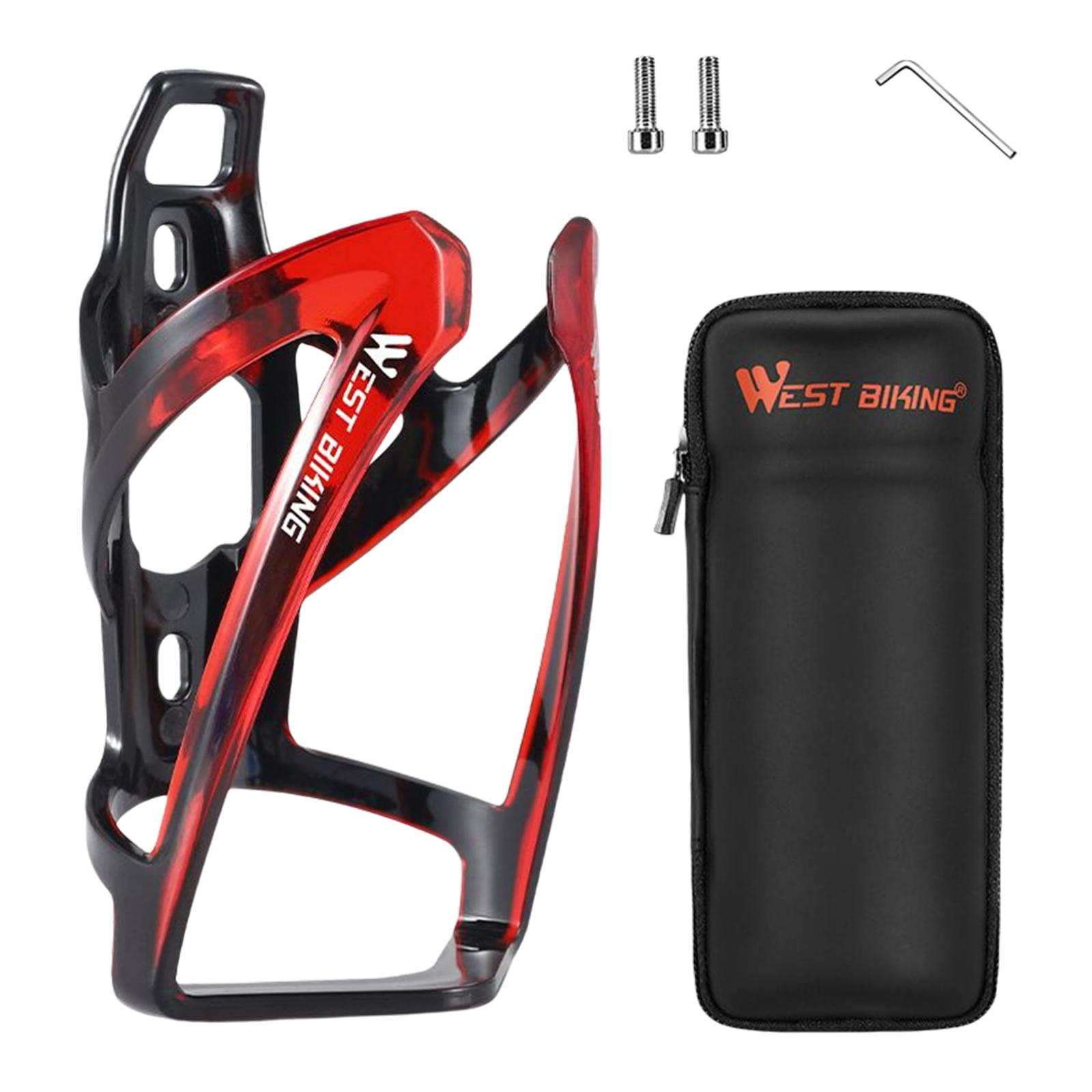 Road Bike Bottle Cage Tool Bag with Water Bottle Holder Water Resistant Built in Mesh Bag Cycling Equipment Pouch Black Red Matte 19x7cm 13.2x7cm Walmart