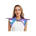 thumbnail image 1 of XUNZOO Shiny Metallic Gothic Armor Shrug for Women for Halloween & Performance Shows Blue L, 1 of 6