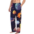 thumbnail image 6 of Sikiie Space Planet Pajama Pants Men, PJ Bottoms, Sleep & Lounge Pants-X-Large, 6 of 6