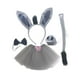 thumbnail image 2 of Disfraces para niños Disfraz de animales para niñas de dibujos animados Traje de disfraz de conejo para fiesta infantil para uso diario Actuación 4 piezas con vestido, 2 of 8