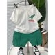 thumbnail image 1 of New Short-Sleeve T-Shirt for Boys, Perfect for Middle School Students, Featuring a Loose Fit with a Dinosaur Print, Ideal for Summer Wear for Older Children And Teens., 1 of 5