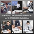 thumbnail image 5 of Impresoras portátiles inalámbricas ItriAce Q302 para viajes, impresoras térmicas WiFi y Bluetooth para uso doméstico, impresora compacta móvil sin tinta, impresora inalámbrica mejorada, compatible con, 5 of 5