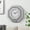 Silver-1, variant on 20" Wall Clock with Artificial Gemstone,Octagon Mirror Glass Clock,Cute Diamond Non-Ticking Clock,Suitable for Bedroom,Bathroom Motif,Dining Room,Silver