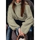 thumbnail image 2 of Suéter PRETTYGARDEN 2025 Otoño Cuello Alto Tejido Grueso XL, 2 of 8