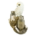 thumbnail image 3 of Pacific Giftware Perching On Tree Branch Salt and Pepper Shakers Set with Holder, 6.25" x 3" x 6.5", Snowy Owl, 3 of 8