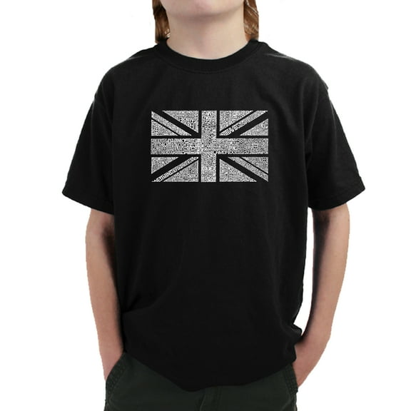 LA Pop Art Boy's Word Art T-shirt - UNION JACK