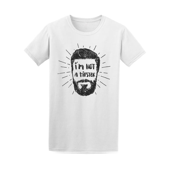 Not A Hipster Tee. Men's -Image by Shutterstock