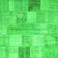 thumbnail image 1 of Ahgly Company Indoor Square Patchwork Green Transitional Area Rugs, 6' Square, 1 of 1