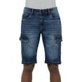 thumbnail image 5 of X RAY JEANS Men's Denim Cargo Shorts 12 Inches Inseam, Medium Blue, 38, 5 of 7