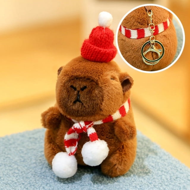 SPOORYYO Capybara Toy Adorable Cuddly Companion Soft Plush Capybara Stuffed Animal Perfect for Play and Display