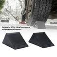 thumbnail image 3 of Wheel Tire Blocks, Firm Grip Enhanced Stability 2PCS High Toughness 5x3x2-1/2in Mini Rubber Wheel Chock Set  for ATVs, 3 of 7