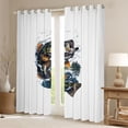 thumbnail image 2 of Homewish Teenagers Big Bass Fish Black Out Curtains,Retro Lake Life Curtains Pack of 2 (42x63 Each),Vintage Aesthetic Bedroom Curtains,Luxury Bedroom Decor, 2 of 6