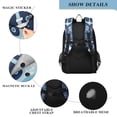 thumbnail image 4 of FORMRS School Backpack 17" Student Travel Bag with Laptop Compartment, Light Blue Anchor, 4 of 7
