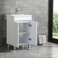 thumbnail image 3 of Wonline White 20" Bathroom Vanity Cabinet Wood Set & Single Undermount Vessel Sink with Faucet, 3 of 8