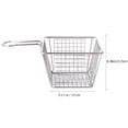 thumbnail image 2 of Square Mesh Frying Basket Strainer Mini Food Colander Mesh Fry Filter Mesh Basket for Potatoes Chips French Fries (Size L), 2 of 8