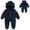 Navy, variant on Baby Winter Clothes Cute Bear Ear Romper Hooded Winter Clothes for Baby Boys 9-12 Months