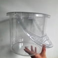 thumbnail image 1 of Cubo transparente multiusos con asa para almacenar agua, ideal para limpieza del baño, juguetes, lavado de coches y uso doméstico., 1 of 8