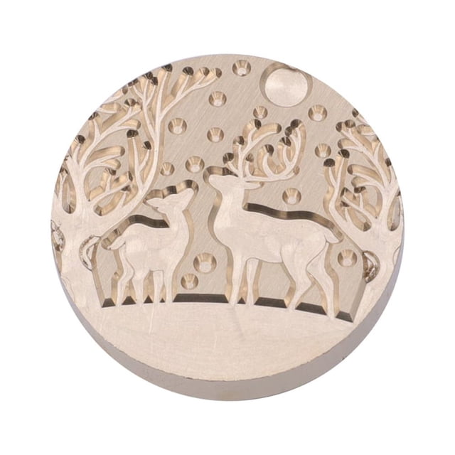 FLhrweasw Sello 25 Mm Cabeza Cobre Serie Navidad Cabeza Cera Sellado para Tarjeta (A122)