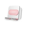 thumbnail image 3 of Tenedor de teléfono de metal antideslizante 25 grados ajustable autoadhesivo autodhesivo de taladro sin paredes de pared para paredes inodoro soporte de la cama de la cama plateado rosa Inevent HA011950-03B, 3 of 7
