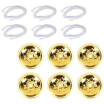 UPOUART Assorted Color Oil Float Wick and Convenient Wick Holder for Light Made of Aluminum and Cotton 1 Set