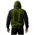 thumbnail image 5 of Stamzod Valentines Hoodies for Men and Women 2025 Fashion Patchwork Warm Fleece Hoodie Couple Pullover Hooded Sweatshirt with Pocket Plus Size Unisex Winter Clothes Green XXL, 5 of 8