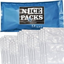 Nice Packs Dry Ice for Coolers – Lunch Box Ice Packs – Dry Ice for Shipping Frozen Food – Ice Packs for Kids Lunch Bags – Reusable Ice Packs – Long Lasting - Flexible