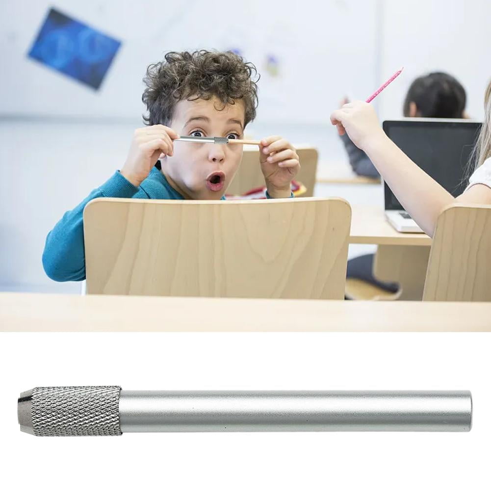 Rallonges De Crayon Aluminium - Lot De 4 Couleurs - Pour Crayons Courts - École Et Dessin
