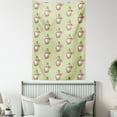thumbnail image 4 of Apple Tapestry, Vintage Stalks with Leaves on Fruit with Retro Effect Healthy Choices Abstract, Wall Hanging for Bedroom Living Room Dorm Decor, 60W X 80L Inches, Brown Pale Green, by Ambesonne, 4 of 5