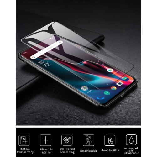 sammen Færøerne tung OnePlus 7 Pro - 3D Tempered Glass Screen Protector Curved Edge Full Cover  Bubble Free Case Friendly - Walmart.com
