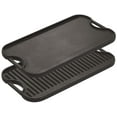 thumbnail image 4 of Lodge 20" Pre-Seasoned Two Easy Grip Handles Reversible Grill and Griddle, 4 of 7