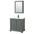thumbnail image 6 of Wyndham Collection Wcs202036s-Vca-Med Deborah 36" Free Standing Single Basin Vanity Set -, 6 of 7