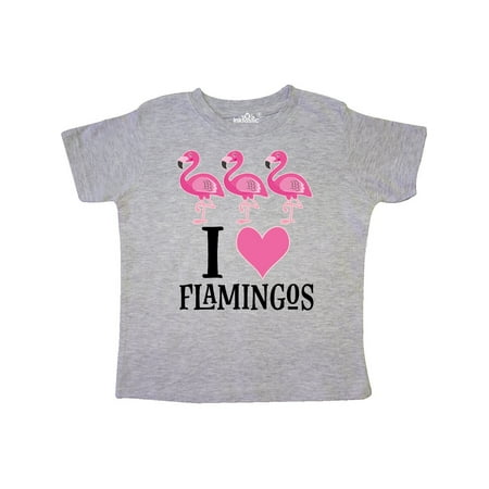 

Inktastic I Love Flamingos Pink Bird Gift Toddler Toddler Girl T-Shirt