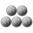 thumbnail image 2 of 1 oz Silver Round - Morgan Dollar Design - (Lot of 5), 2 of 2